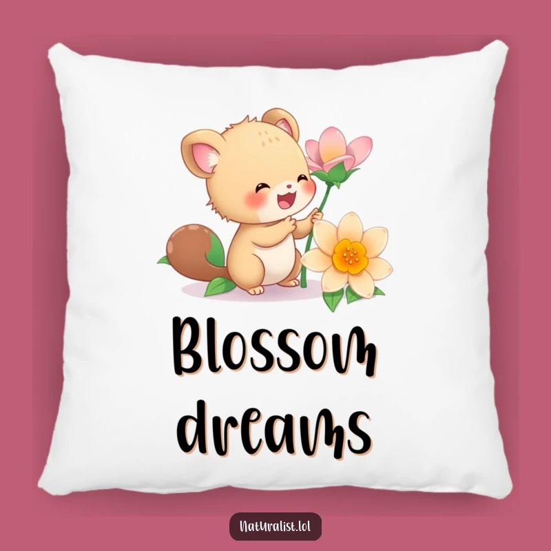 Funny Energetic Creature Flower Pillow: Cozy Comfort, Cheerful Vibes