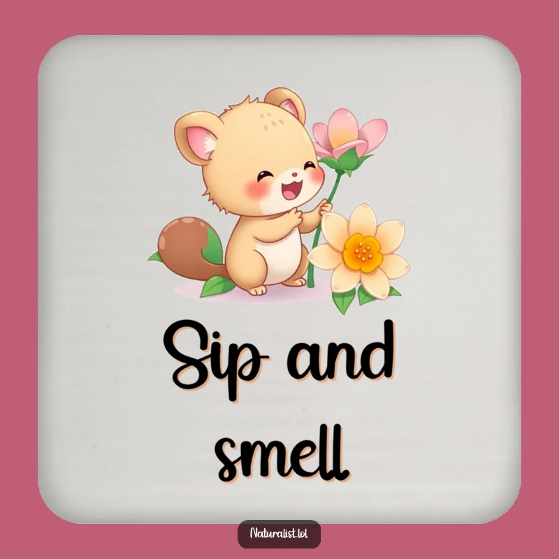 Funny Energetic Creature Flower Coasters: Brighten Your Table