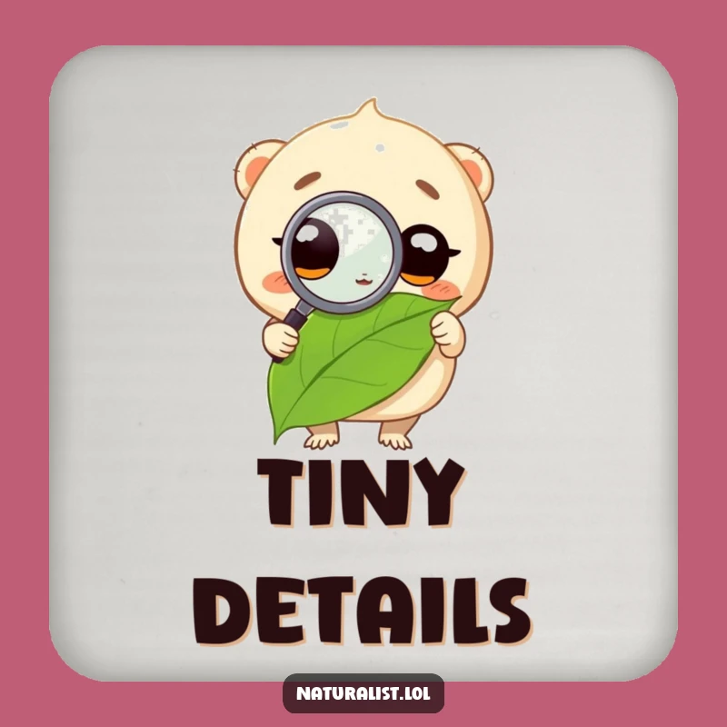 Funny Creature Magnifying Glass Coasters: Protect Surfaces with Wit