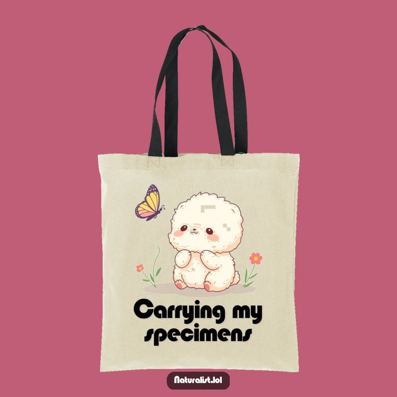 Funny Fluffy Creature Butterfly Tote Bag: Practical & Hilarious Carry-all