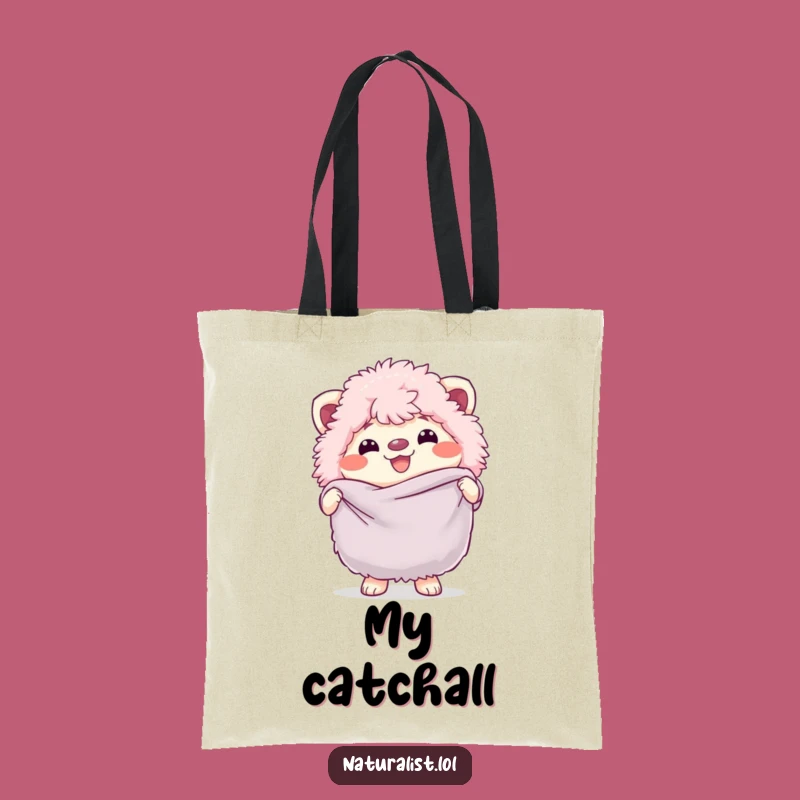 Funny Fluffy Creature Butterfly Net Tote Bag: Carry Your Fun Gear